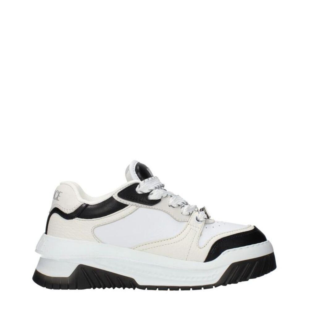 Versace Leather Low Top Sneakers Women White